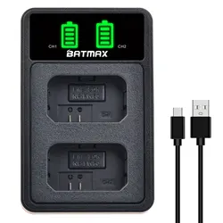 Batmax 2000mAh NP-FW50 batería + cargador Dual LED para Sony ZV-E10L a37 A7 A7II A7RII A7SII A7S A7S2 a6000 a6400 a6500 NEX-7 RX10