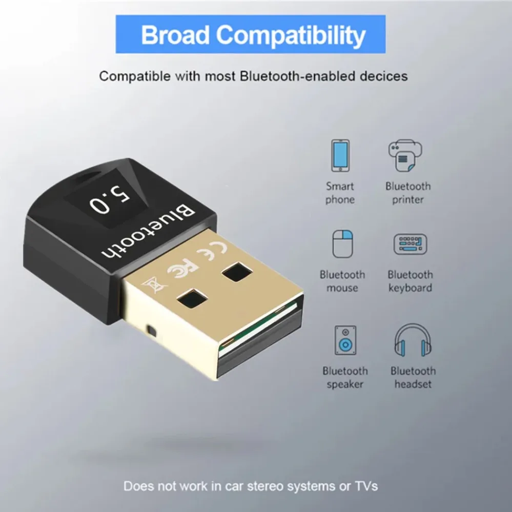 Vista lateral del dongle Bluetooth
