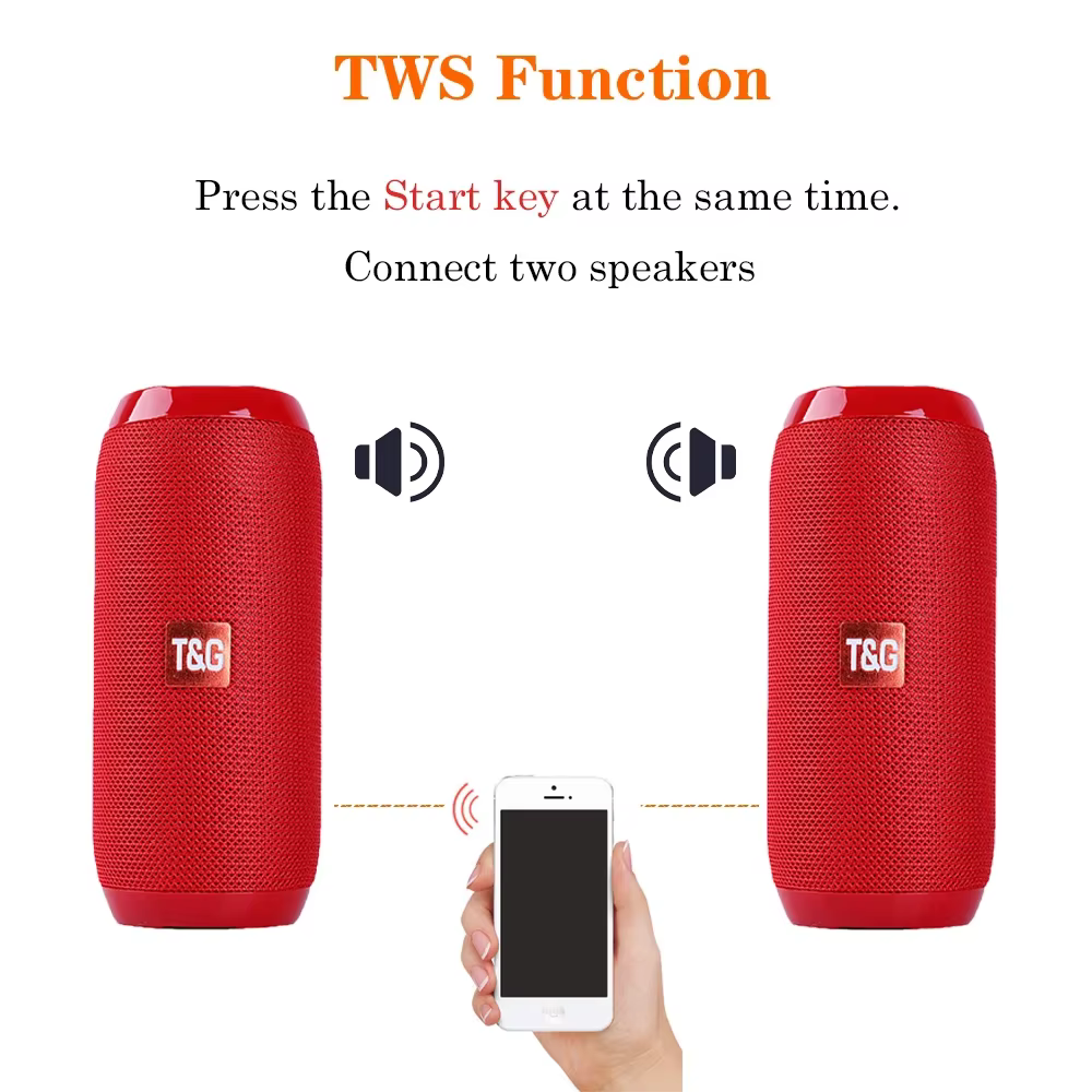 Altavoz Bluetooth Portátil Caixa Som – Subwoofer Radio FM Manos Libres - imagen 3