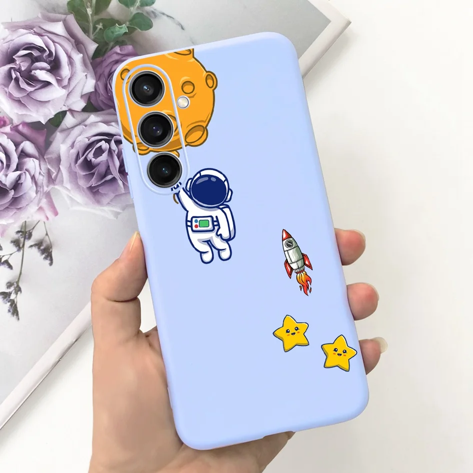 Funda de silicona Galaxy A15 en color lila