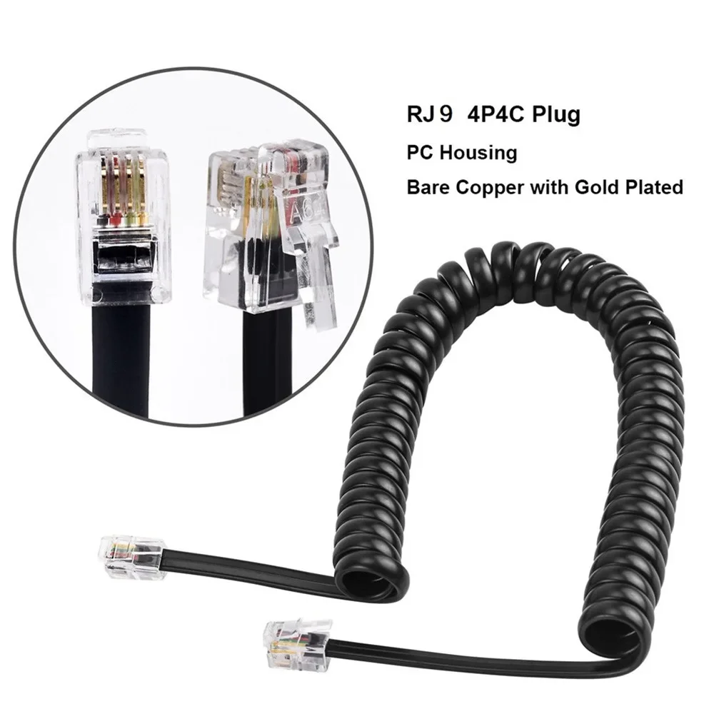 Conector RJ9 4P4C y cable de auricular