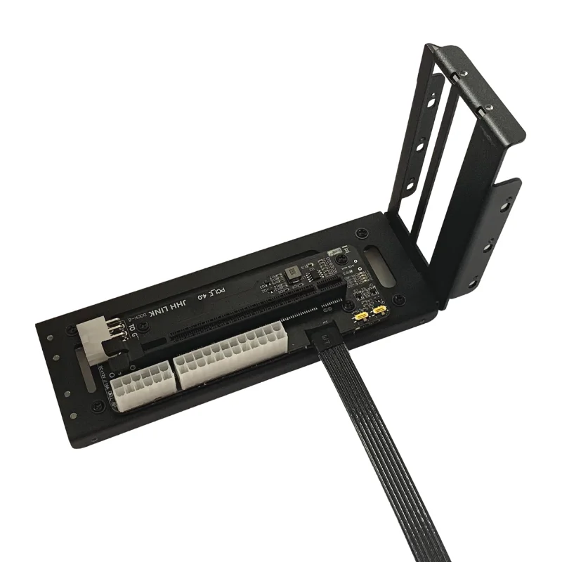 EGPU dock con soporte de metal y conectores
