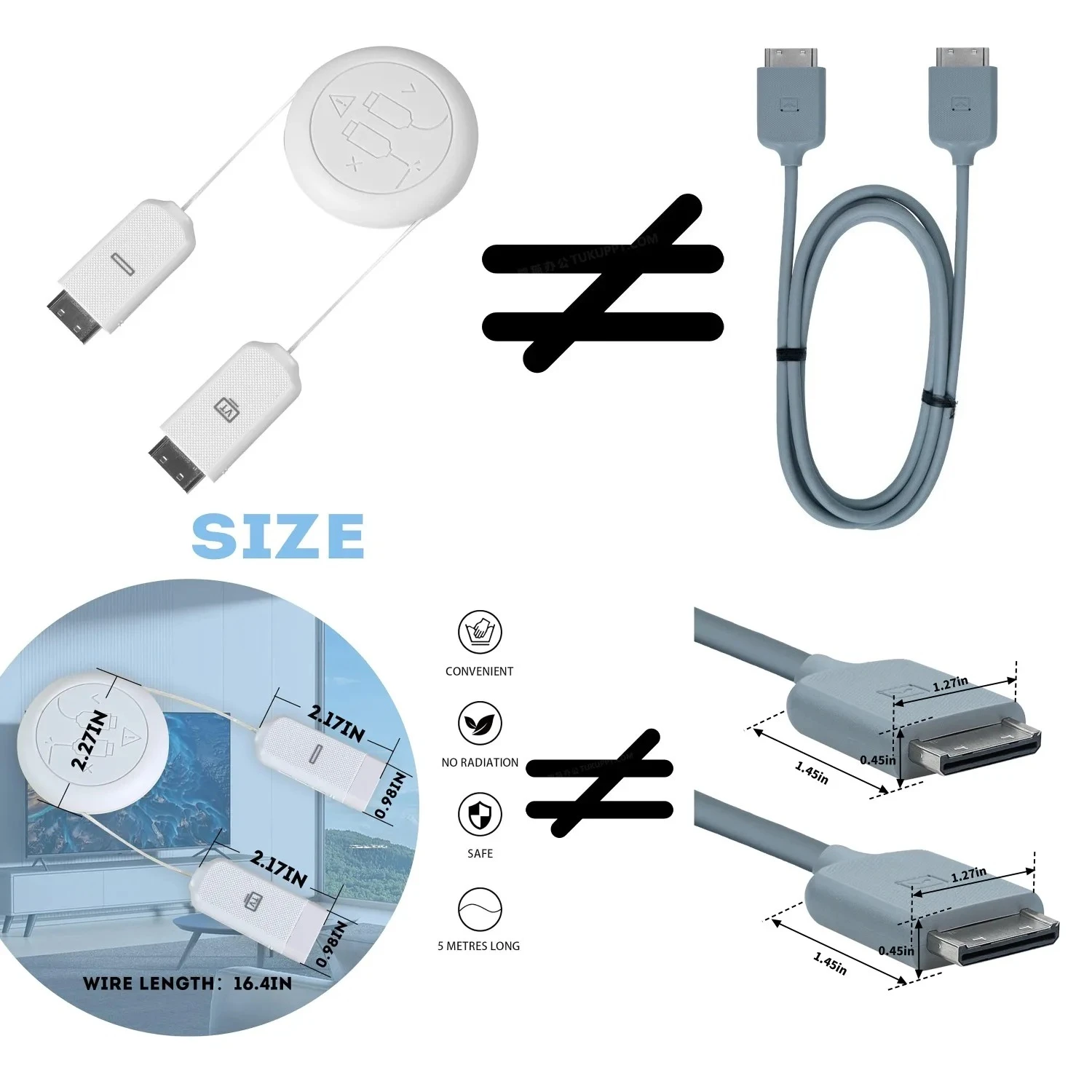 Cable Alimentación TV Samsung LED MU7000 MU8000 – Compatible - imagen 5