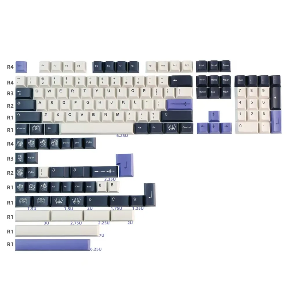 GMK Dragon Witch Teclas PBT Perfil Cherry Teclado Mecánico - imagen 2