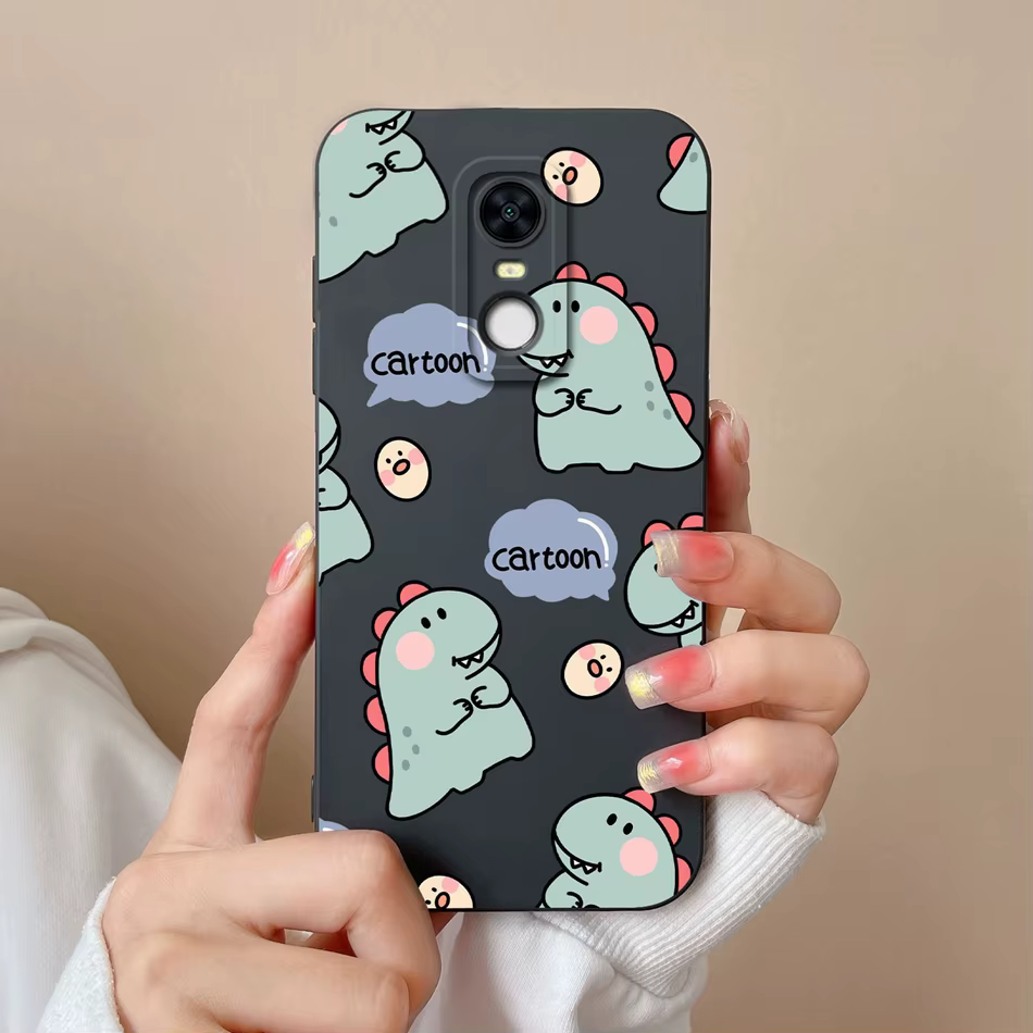 Funda de silicona líquida en color negro para Redmi Note 5