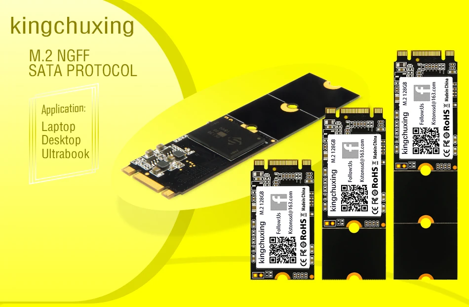 Vista trasera del SSD M.2 Kingchuxing