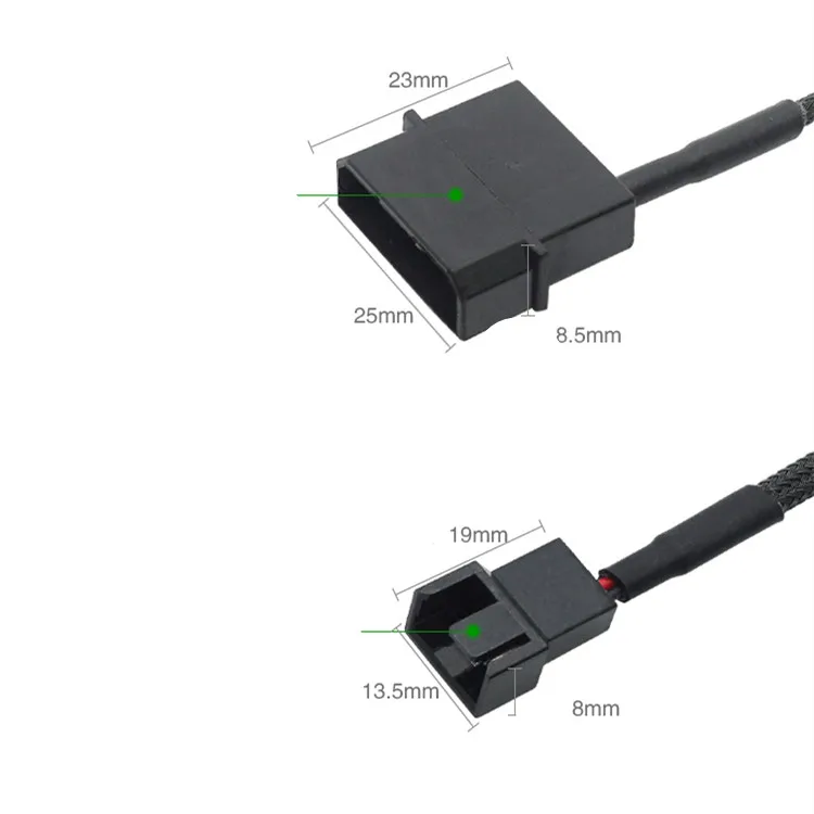 Cable divisor de ventilador Molex 4 pines