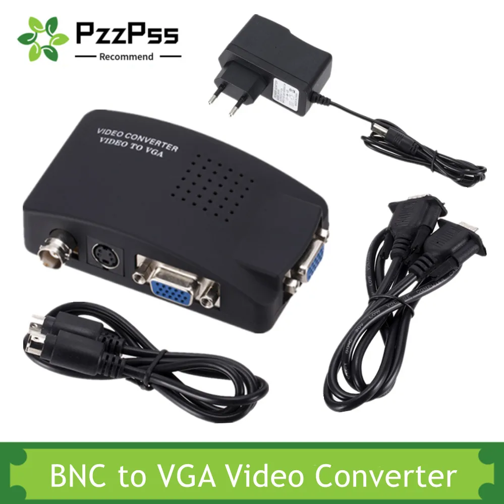 Convertidor S-Video a VGA 1080P – Compatible Cámaras Mac TV