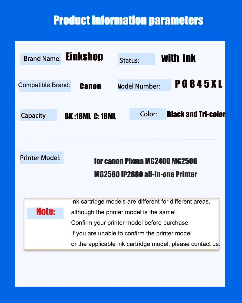 Canon Cartucho Tinta Remanufacturada PG845 CL846 – Pixma - imagen 3
