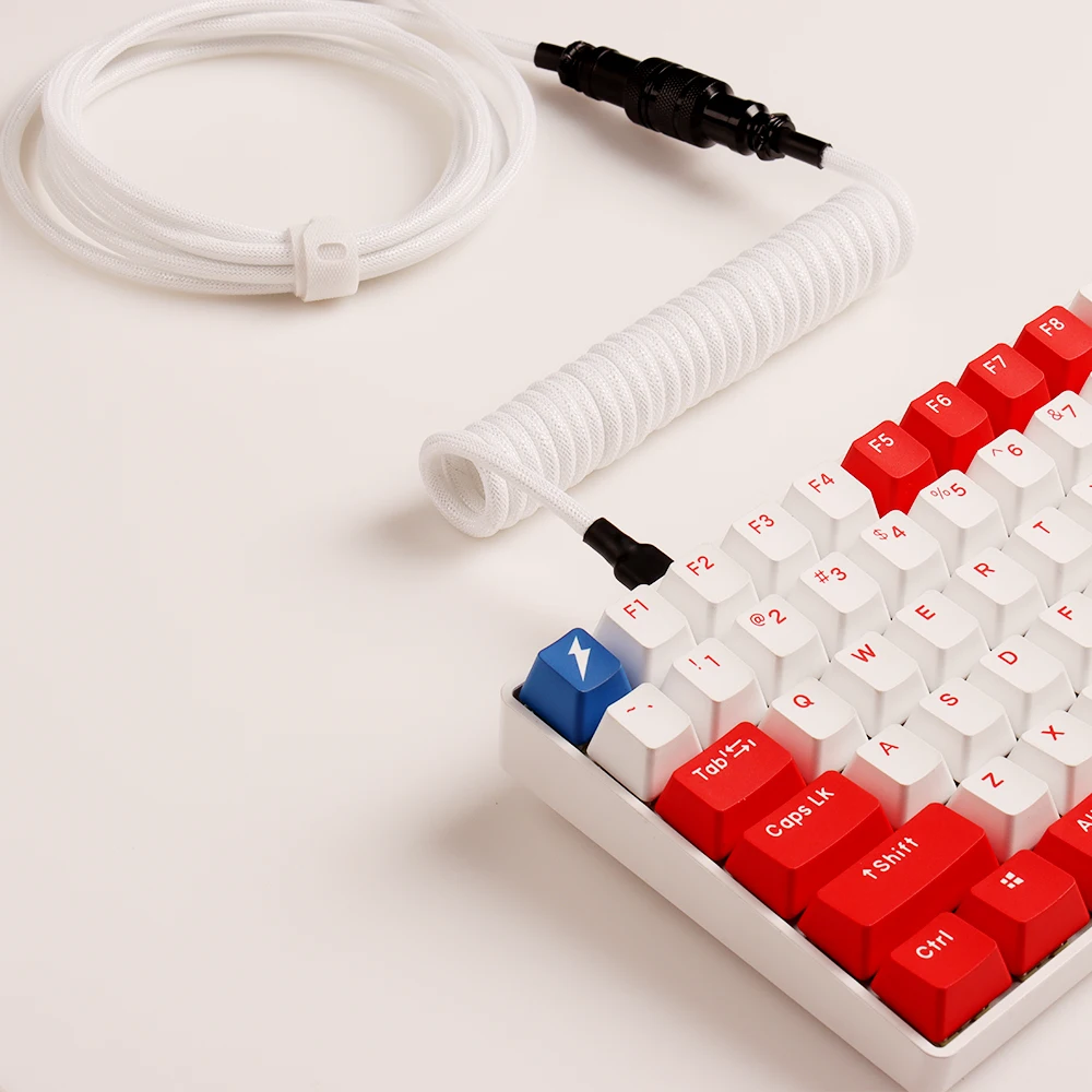 LANO Cable USB-C para teclado mecánico – Bobina de aviador - imagen 2