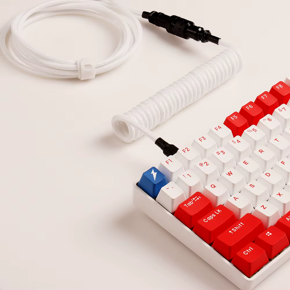 LANO Cable USB-C para teclado mecánico – Bobina de aviador - imagen 2
