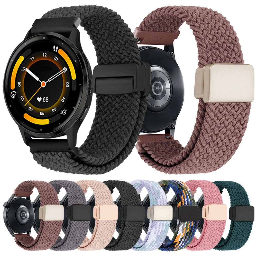 Correa de nailon tejida compatible con Garmin (aspecto y textura)
