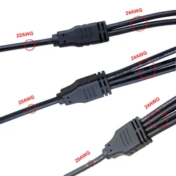 Adaptador 1 a 4 Ventiladores PWM 4 Pin 12V – Conector DC 5,5 x 2,1 mm