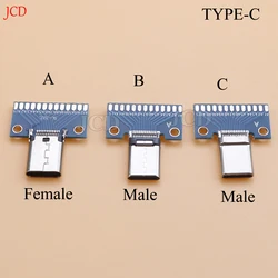 Conector USB 3.1 Tipo C Macho-Hembra PCB Prueba Universal 24P