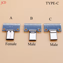 Conector USB 3.1 Tipo C Macho-Hembra PCB Prueba Universal 24P