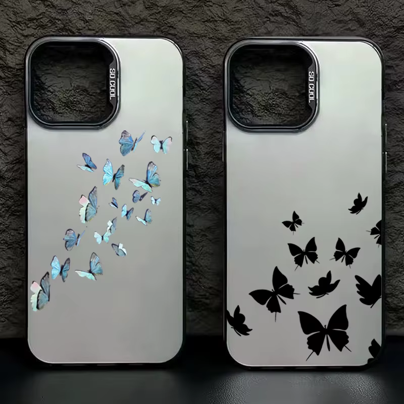Funda para teléfono con acabado chapado