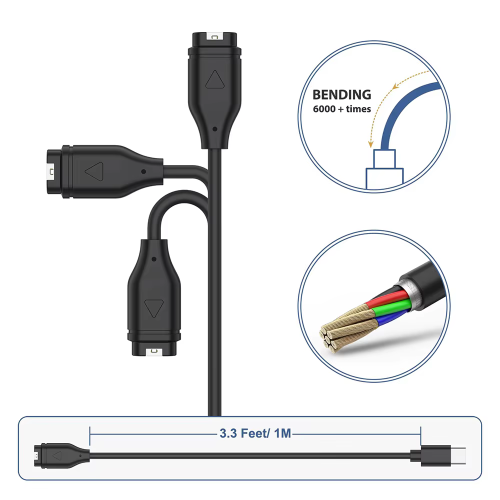 Cable Carga USB-C Relojes Garmin Fenix 7 / Forerunner 255 / 955 - imagen 2