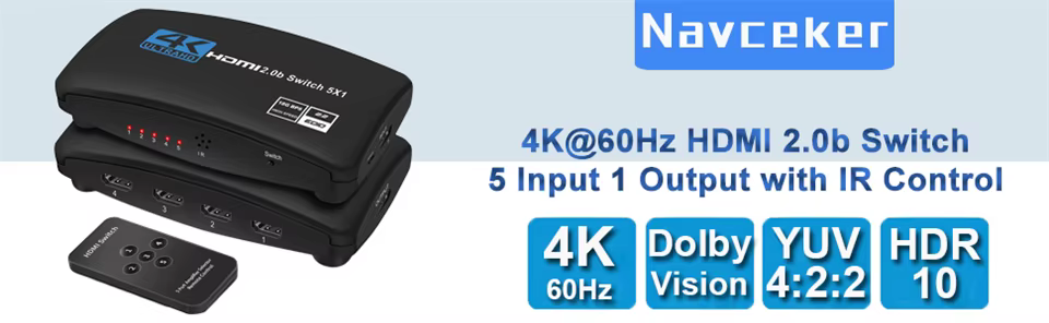 Navceker 5 puertos frontal