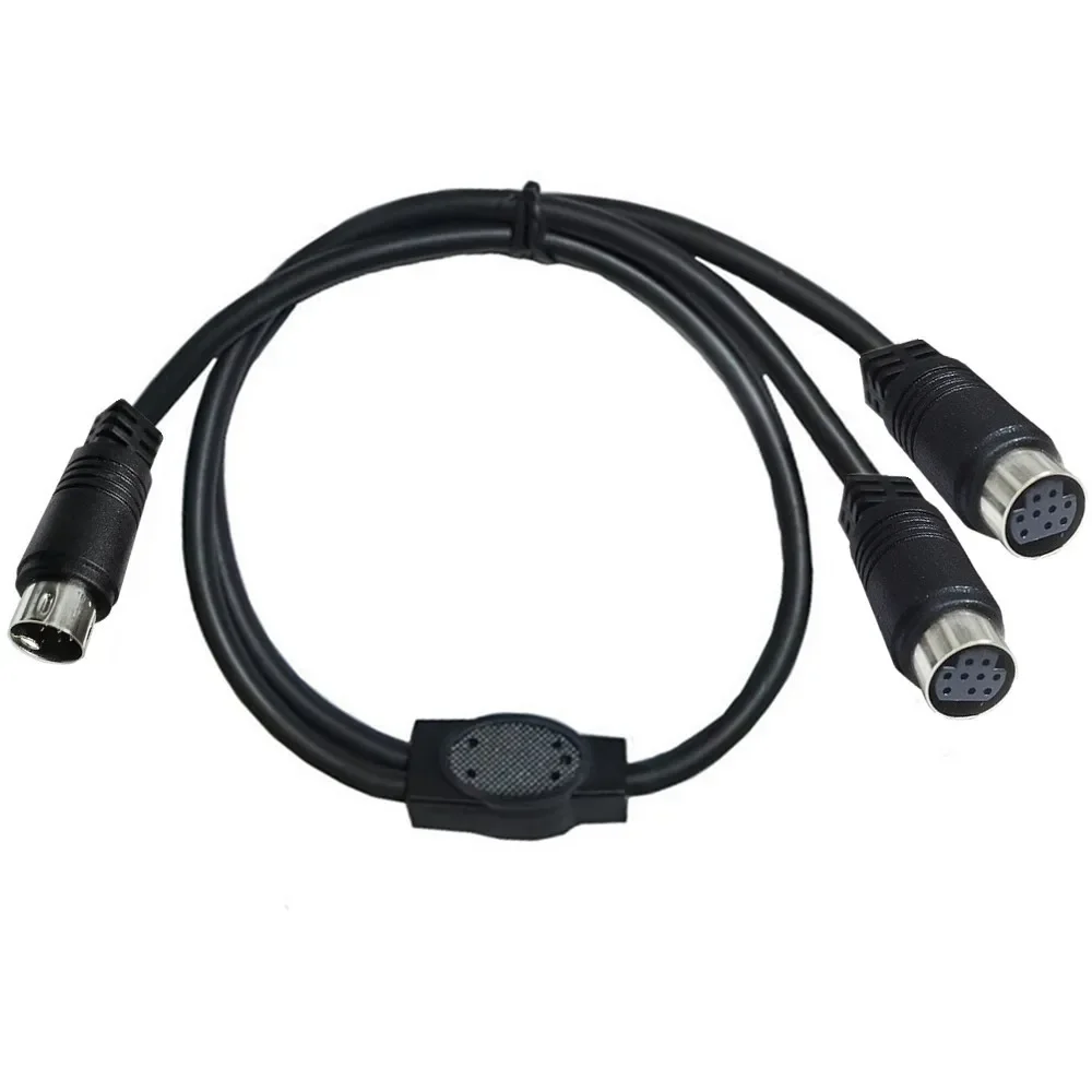 Cable Mini DIN 9 Pin Macho a 2 Hembras Divisor Y S-Video 0.5m - imagen 3
