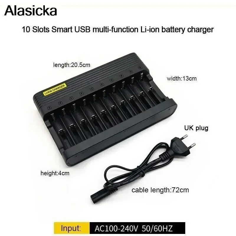 Cargador Inteligente USB Compatible Baterías 18650 Litio - imagen 2