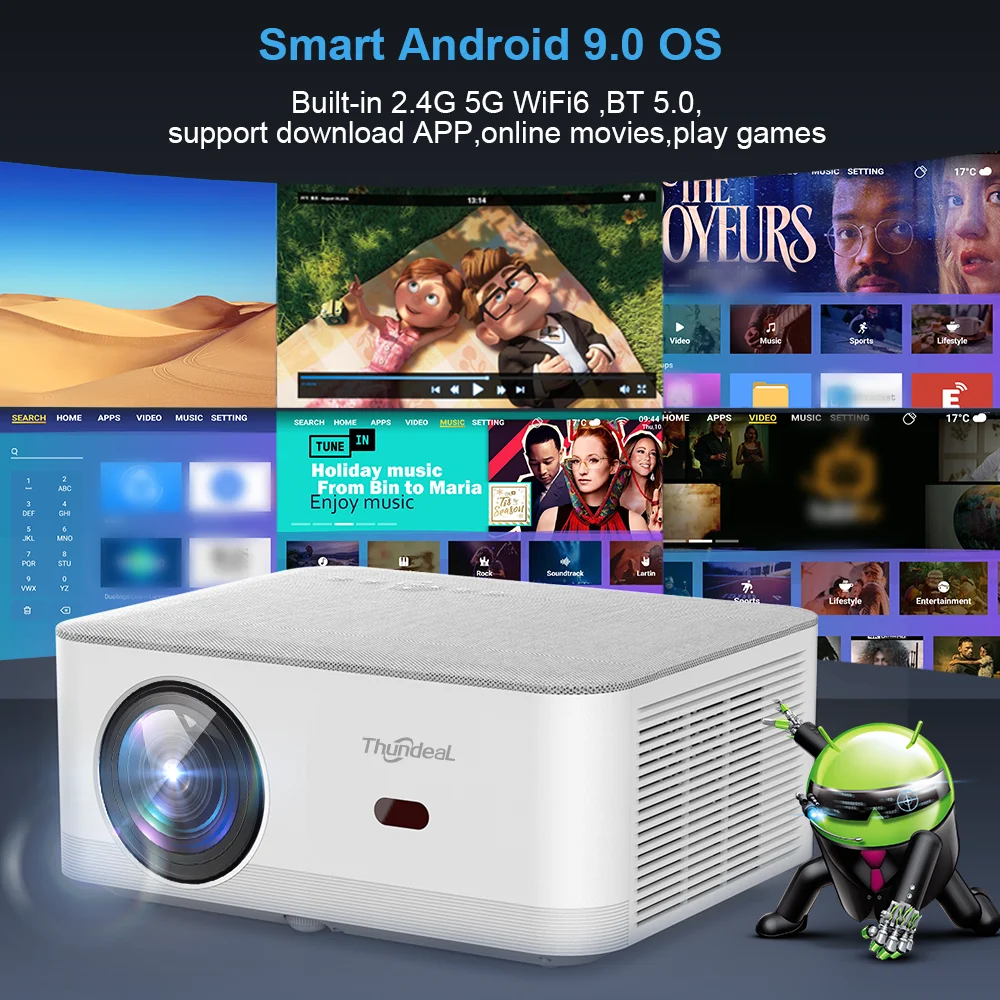 ThundeaL TD92 Pro – Mini Proyector Portátil FHD 1080p 4K - imagen 2