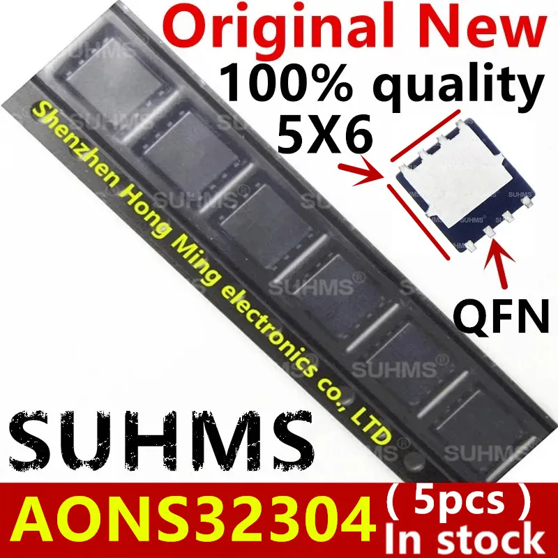Vista frontal del chip QFN-8
