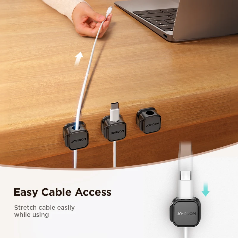 Joyroom Clip Magnético Organizador Cables Adhesivo - imagen 2