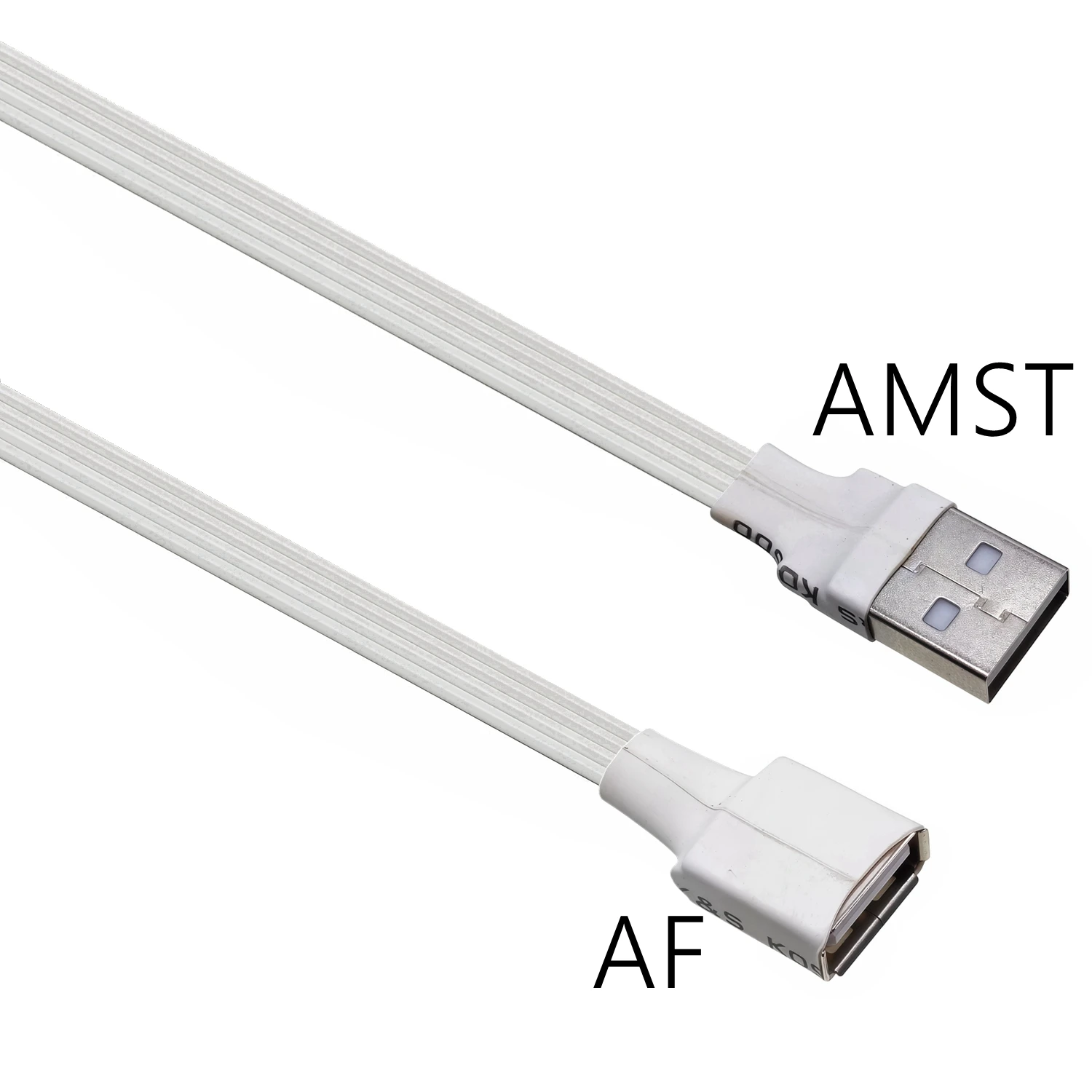Cable USB plano flexible vista lateral