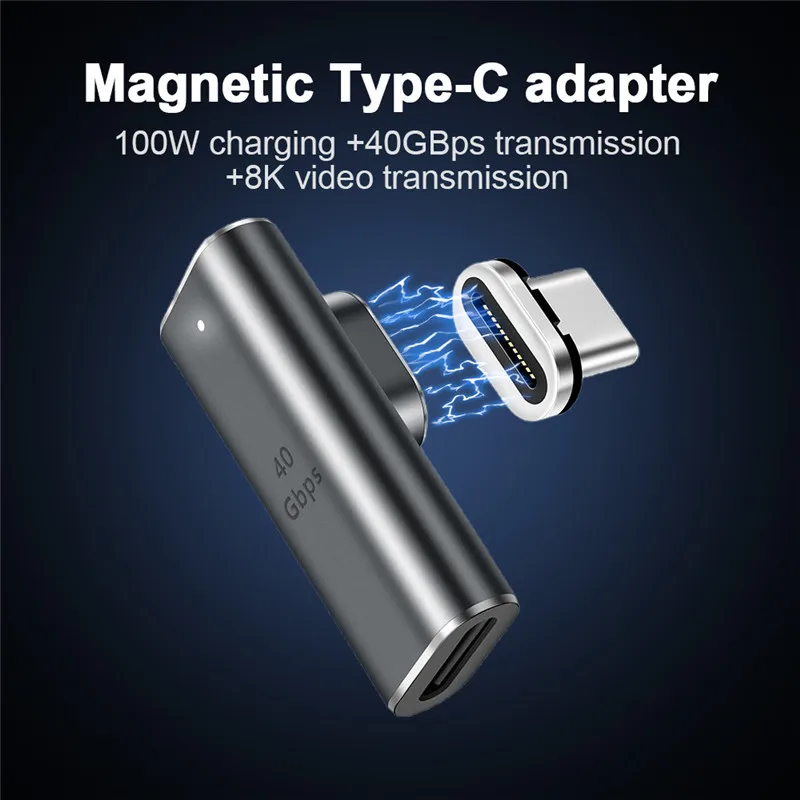 Adaptador magnético USB-C vista frontal