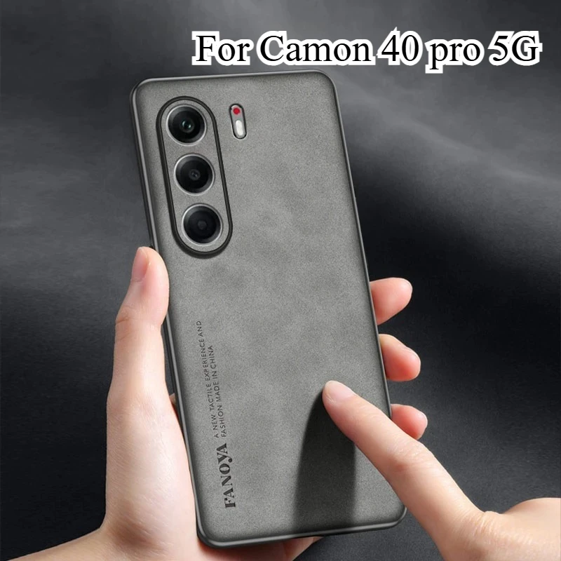 Skinsheep Tecno Camon 40 Pro 5G Funda Cuero Mate Protección Cámara - imagen 4