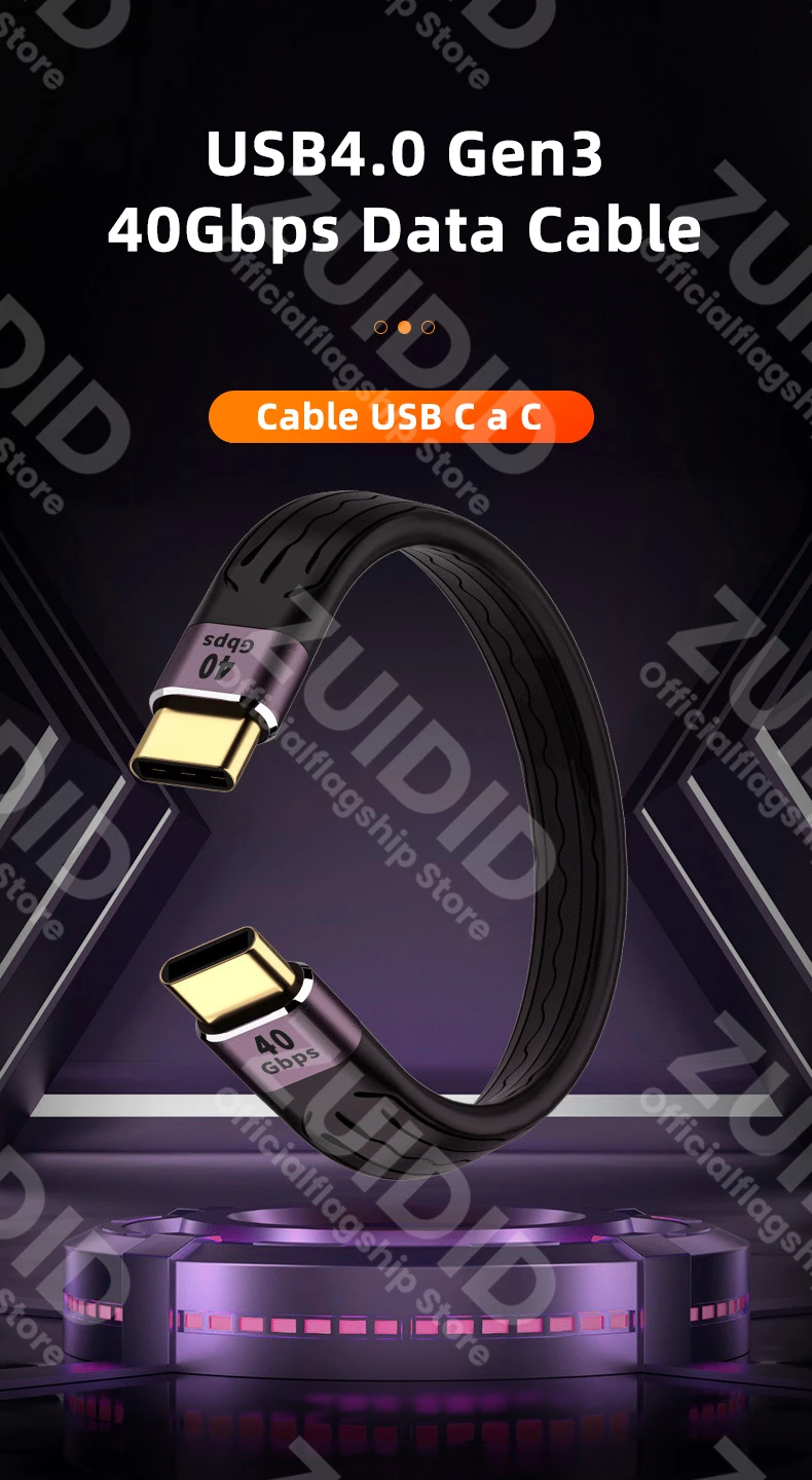 Cable USB Tipo C profesional con connectors