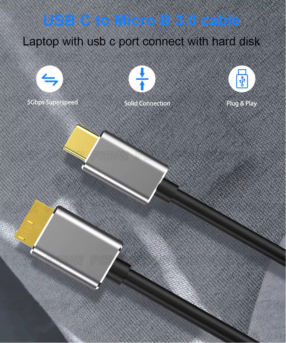 Cable FYRVW conectado a disco duro