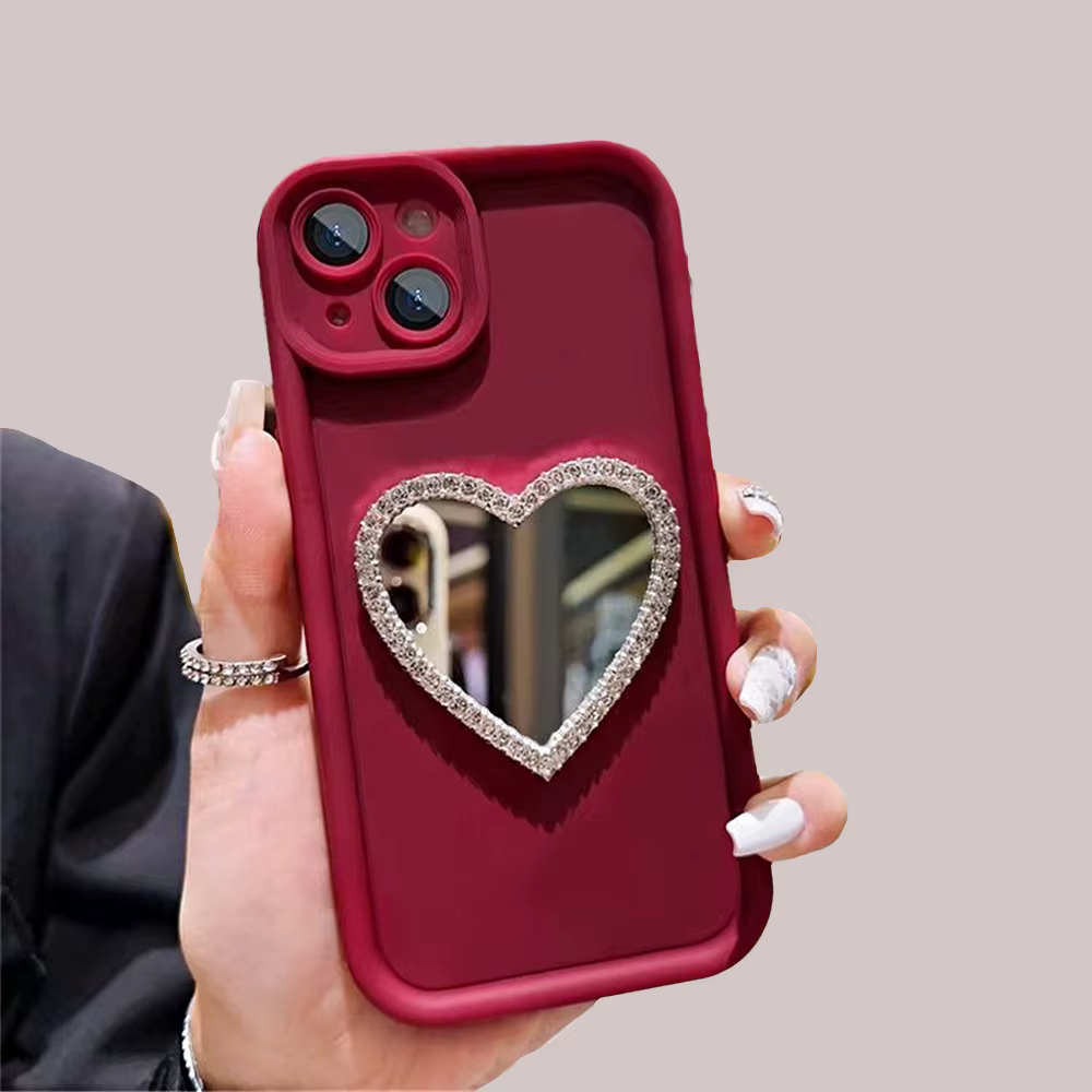 Funda Antigolpes con Espejo Xiaomi POCO – Diseño Corazón - imagen 2