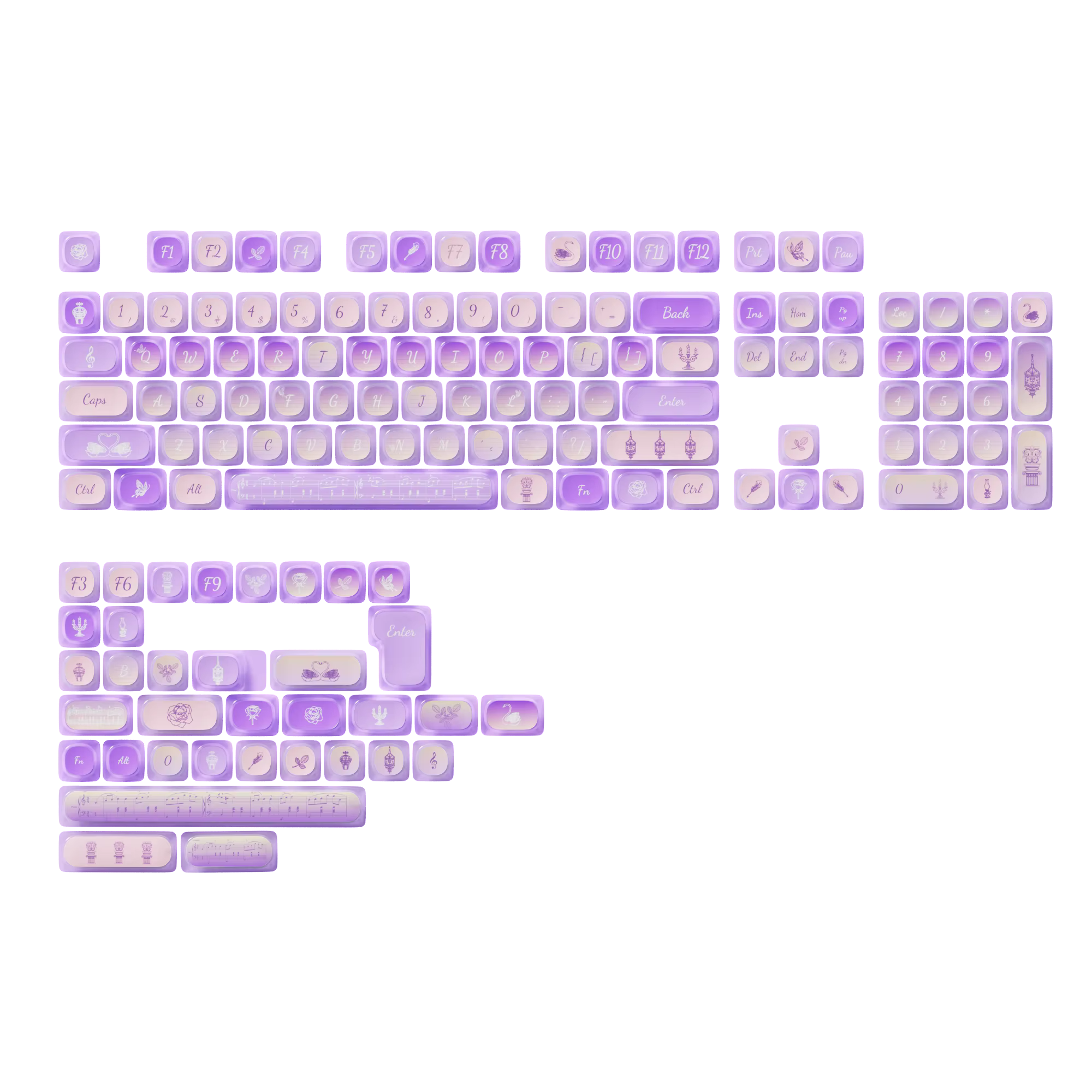 Akko Teclas MOA PBT Transparentes para Switch Mecánico - imagen 5