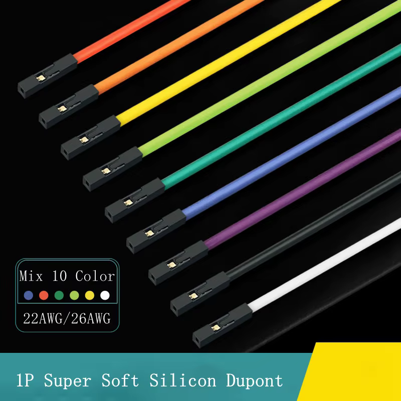 Cable Dupont dorado 10 cm