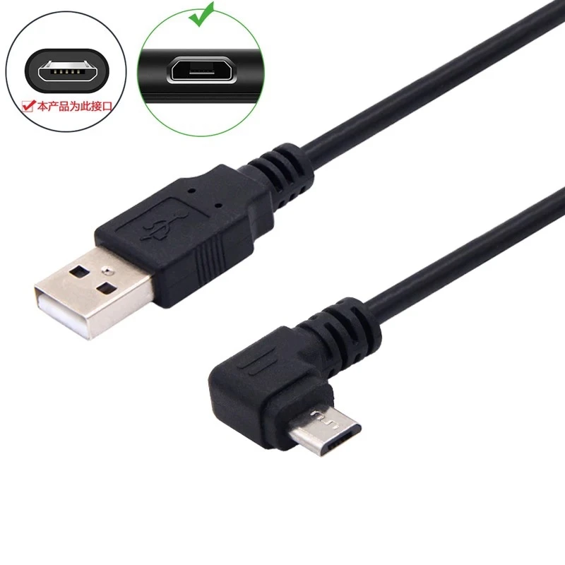 Cable USB-A a Micro USB acodado 90° para móvil y tabletas - imagen 4