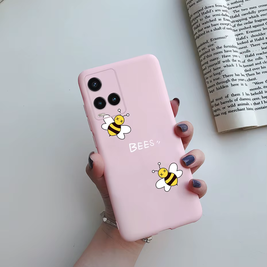 Funda pintada a mano con acabados mate