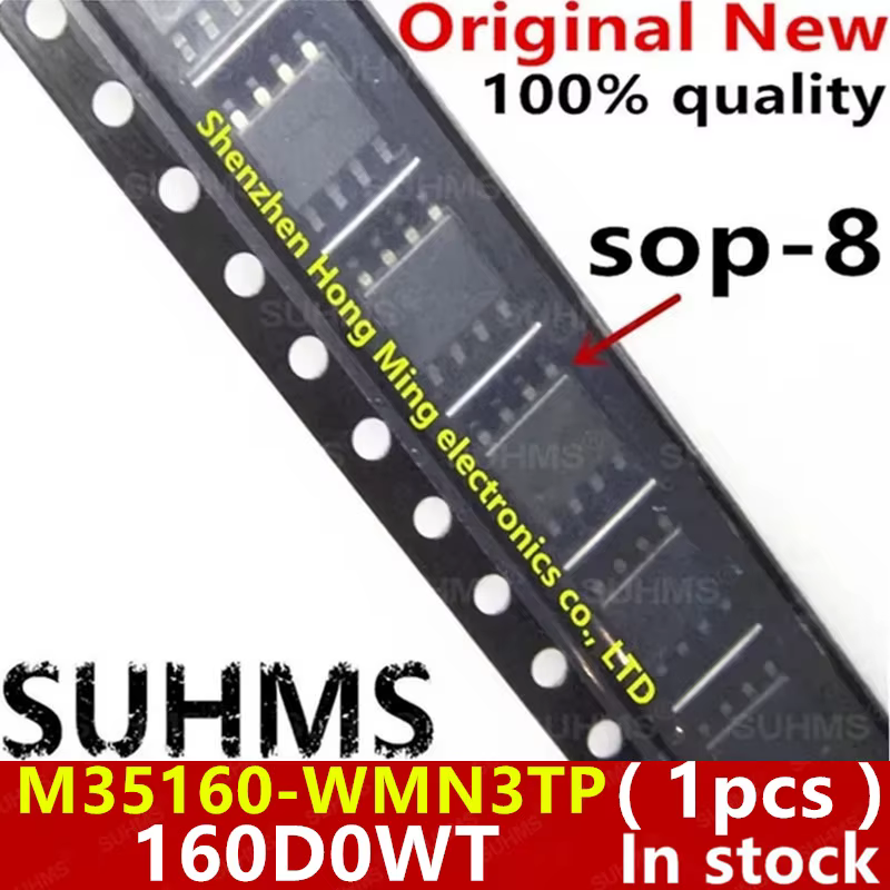 Chipset M35160-WMN3TP vista frontal del integrado SOP-8