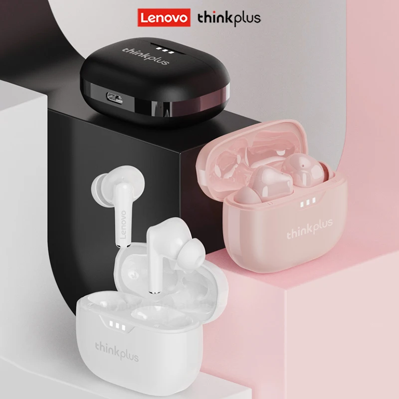 Auriculares Lenovo Bluetooth vista frontal