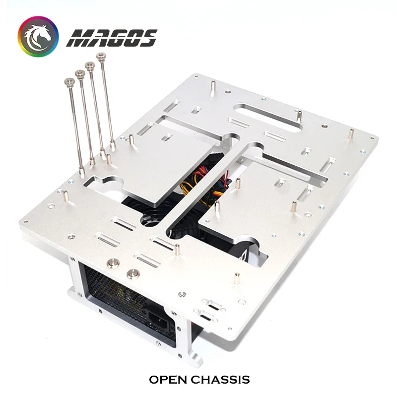Chasis Abierto Aluminio con Refrigeración Líquida para PC MATX/ATX - imagen 3