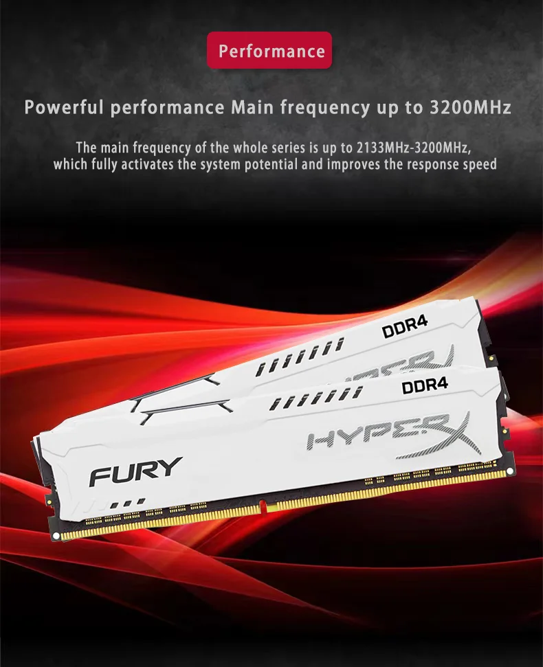 Memoria DIMM DDR4 de 288 pines instalada en un ordenador
