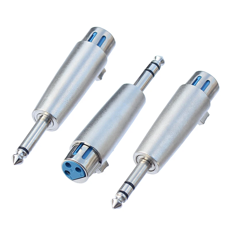 Adaptador XLR a Jack 6.35 mm Hembra-Macho Audio Profesional - imagen 2
