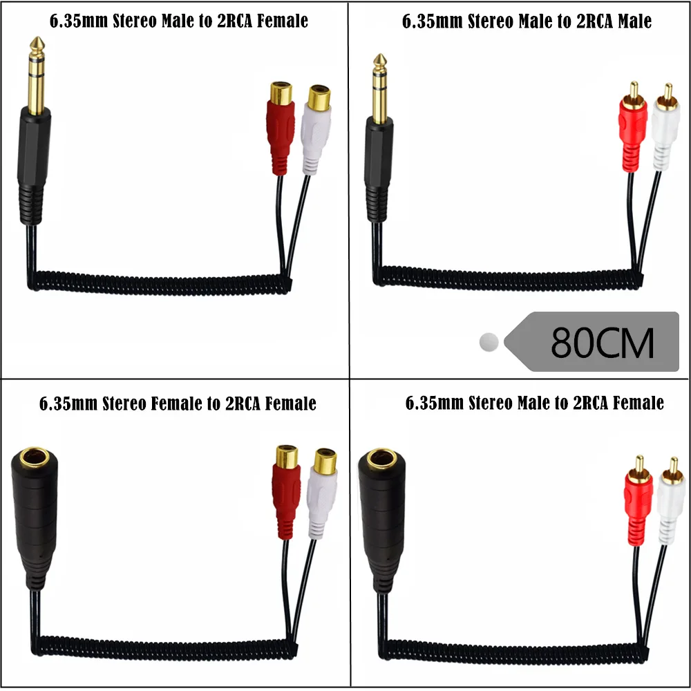 Cable UXG en espiral TRS a RCA