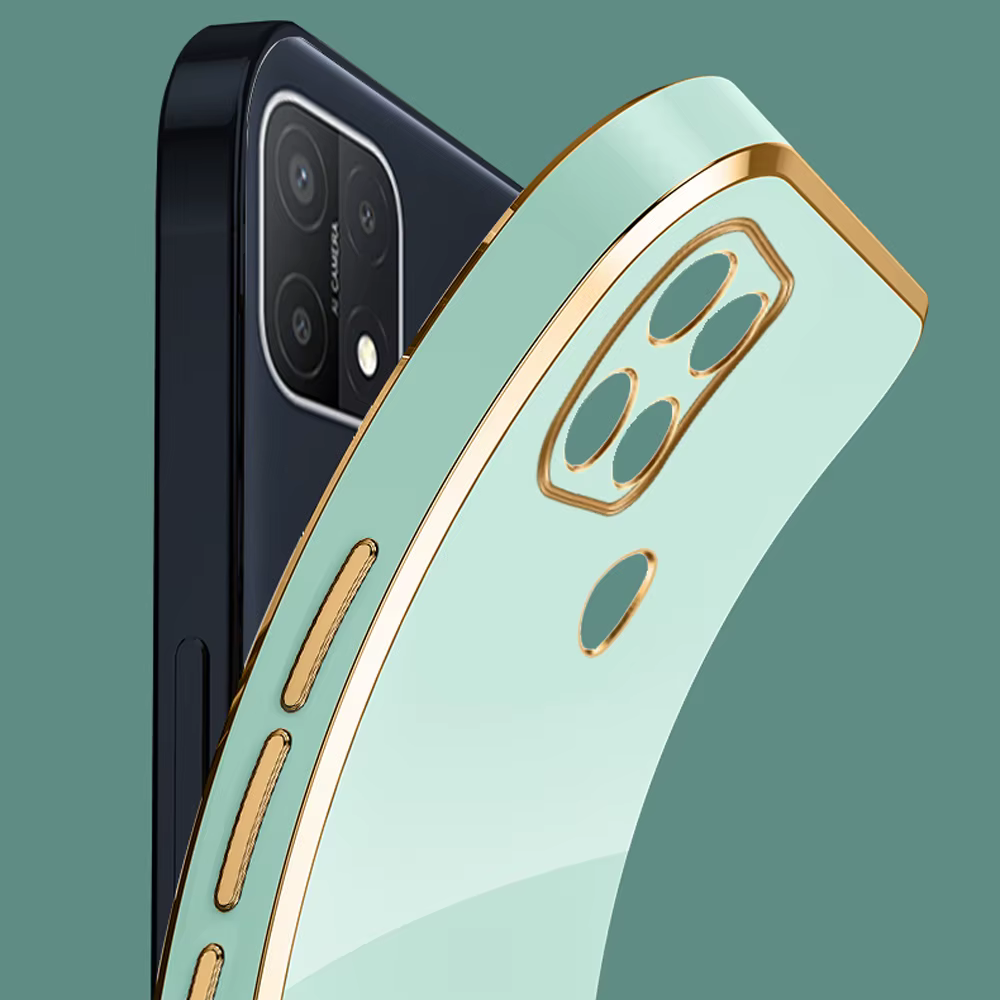 Diseño trasero de la funda OPPO A15 con textura cuadrada