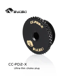 Bykski Tapón Hexagonal G1/4 Negro para Refrigeración Líquida PC