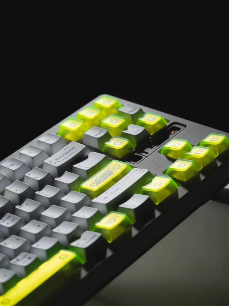 Teclas PBT Cherry Gaming Perfil Fluorescente Verde Antidesgaste - imagen 5
