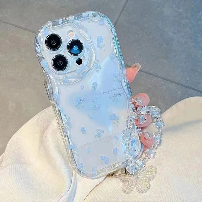 Funda blanda transparente con rosas y flores coloridas para OnePlus