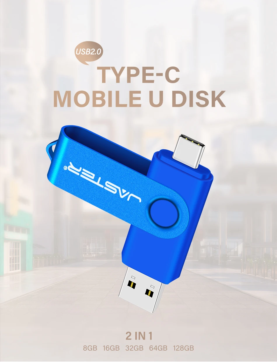 USB-C rojo compacto