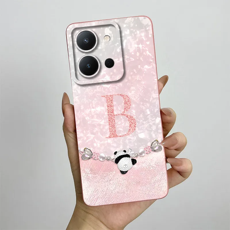 Funda Silicona Vivo Y36 Letras Estampadas Antigolpes - imagen 4