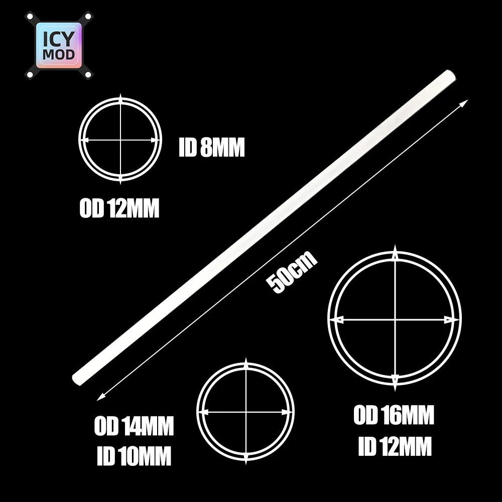 Tubo PMMA mate para refrigeración líquida – diseño esmerilado duro - imagen 5